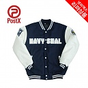 [PostX] US Navy Seal Baseball Jaket - 포스트엑스 US 네이비씰 야구점퍼 / 오른쪽 주머니 봉제 불량 (리퍼상품)