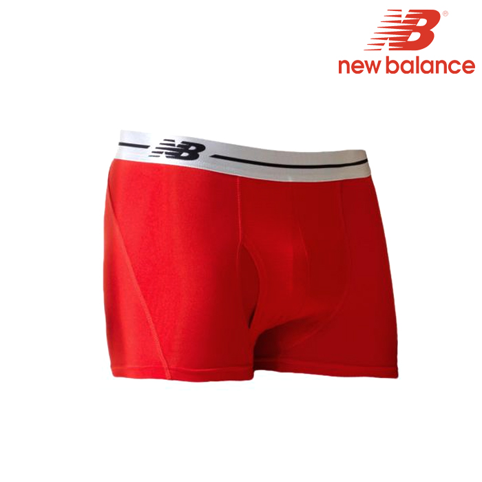 뉴발란스(New Balance) [New Balance] Compression Sport Trunk 3inch - 뉴발란스 컴프레이션 스포츠 트렁크 3인치 (화이트밴드/레드컬러)