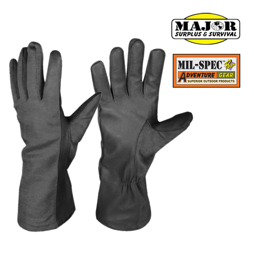 메이저 서플러스(Major Surplus) [Major Surplus&Survival] Nomex Flight Glove (Black) - 노맥스 글러브 (블랙)