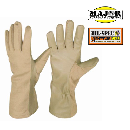 메이저 서플러스(Major Surplus) [Major Surplus&Survival] Nomex Flight Glove (Tan) - 노맥스 글러브 (탄색)