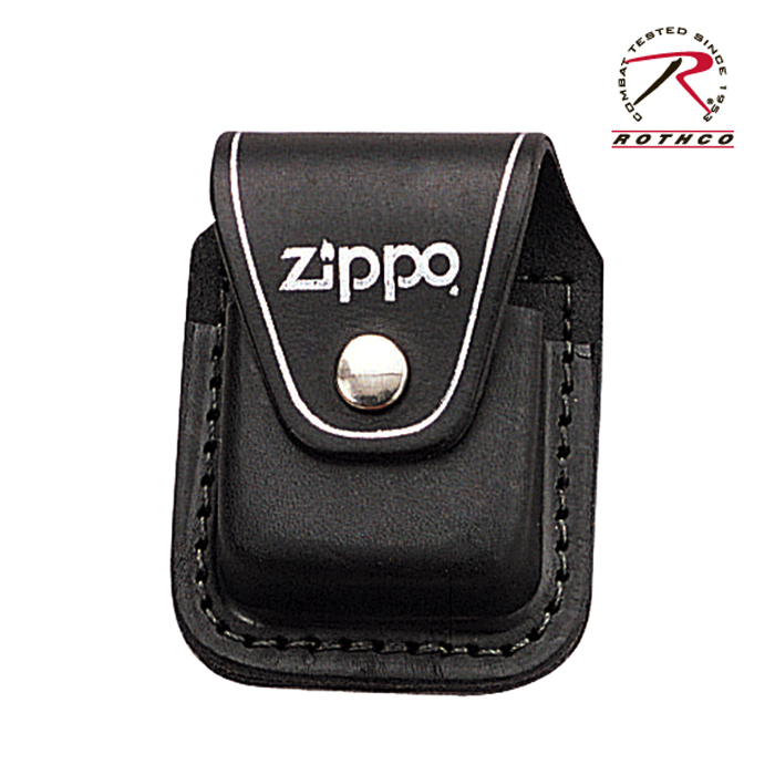 지포(Zippo) [Zippo] Leather Pouch (Black) - 지포 라이터 가죽 파우치 (블랙)