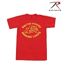 로스코 빈티지 U.S 마린 불독 티셔츠 (레드)