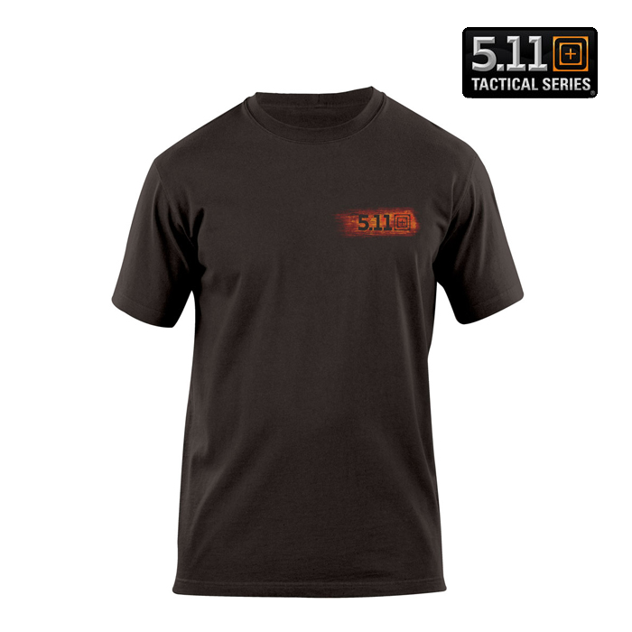 511 택티컬(511 Tactical) [5.11 Tactical] Fire Shadow T-Shirt Black - 5.11 택티컬 파이어 쉐도우 블랙 티셔츠 (40088L)