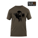 [5.11 Tactical] Shooter T-Shirt OD - 5.11 택티컬 슈터 국방색 티셔츠 (40088Y)