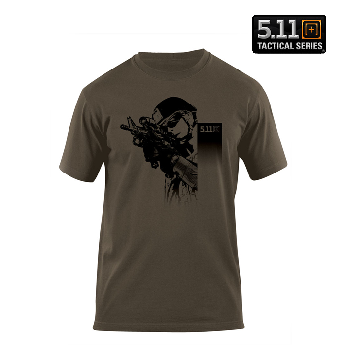 511 택티컬(511 Tactical) [5.11 Tactical] Shooter T-Shirt OD - 5.11 택티컬 슈터 국방색 티셔츠 (40088Y)