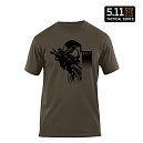 [5.11 Tactical] Shooter T-Shirt OD - 5.11 택티컬 슈터 국방색 티셔츠 (40088Y)