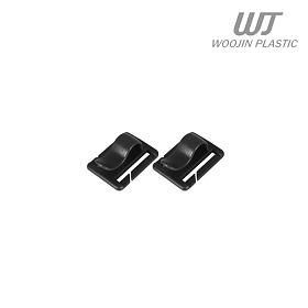 (WJ Plastic) 우진 플라스틱 25mm 하이드레이션 튜브 홀더 2개 세트 (W603/블랙)