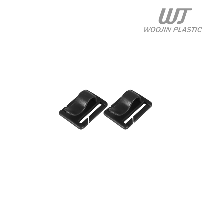 우진플라스틱(WJ Plastic) 우진 플라스틱 25mm 하이드레이션 튜브 홀더 2개 세트 (W603/블랙)