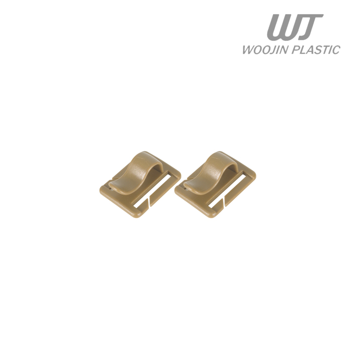 우진플라스틱(WJ Plastic) 우진 플라스틱 25mm 하이드레이션 튜브 홀더 2개 세트 (W603/코요테)