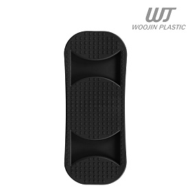(WJ Plastic) 우진 플라스틱 50mm 오벌 숄더 패드 2개 세트 (4508/블랙)