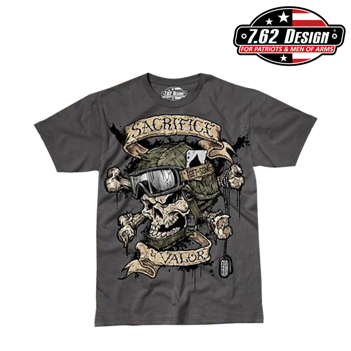 7.62 디자인(7.62 Design) [7.62 Design] Man T Shirt Sacrifice Valor - 7.62디자인 맨 티셔츠 새크리파이스 밸러