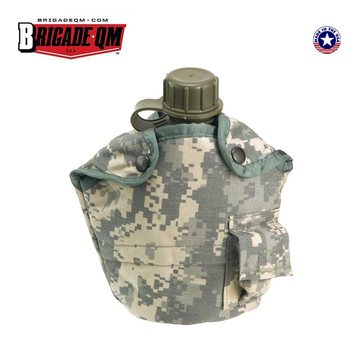 브리게이드(Brigade Quartermasters) [Brigade] LC2 1QT Canteen Cover+Bottle (ACU) - 브리게이드 1쿼터 ACU 수통커버+수통 (ACU)