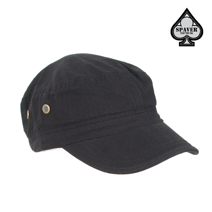 스페이버(SPAVER) [Spaver] Military Brim Hats_Round (Black) - 스페이버 브림 모자 (블랙)