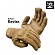 [2Roy Gear] Kevlar Knuckle Tectical Gloves (Coyote) - 트로이기어 케블러 너클 전술장갑 (코요테)