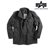[Alpha] M65  Tight Fit Field Coat (Black) - 알파 M65 타이트 핏 필드 자켓 (블랙)
