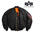 [Alpha] MA1 Flight Jacket Black - 알파 MA-1 플라이트 양면자켓 (블랙)