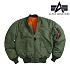알파 MA-1 플라이트 양면자켓 (세이지 그린)