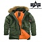 [Alpha] Slim Fit N3B Parka (Sage Green) - 알파 N3B 파카 슬림핏 (세이지 그린)