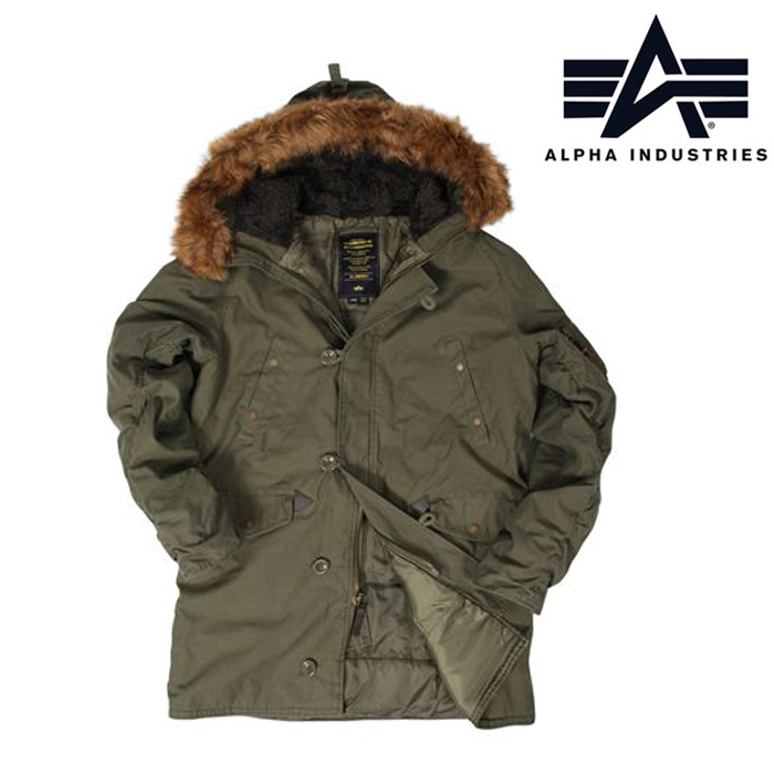 알파 인더스트리(Alpha Industries) [Alpha] Slim Fit N3B Cotton Parka (OD)- 알파 N3B 코튼 파카 슬림핏/코튼 (OD)