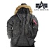 [Alpha] Slim Fit N-3B Cotton Parka Black - 알파 N3B 코튼 파카 블랙 (슬림핏/코튼)