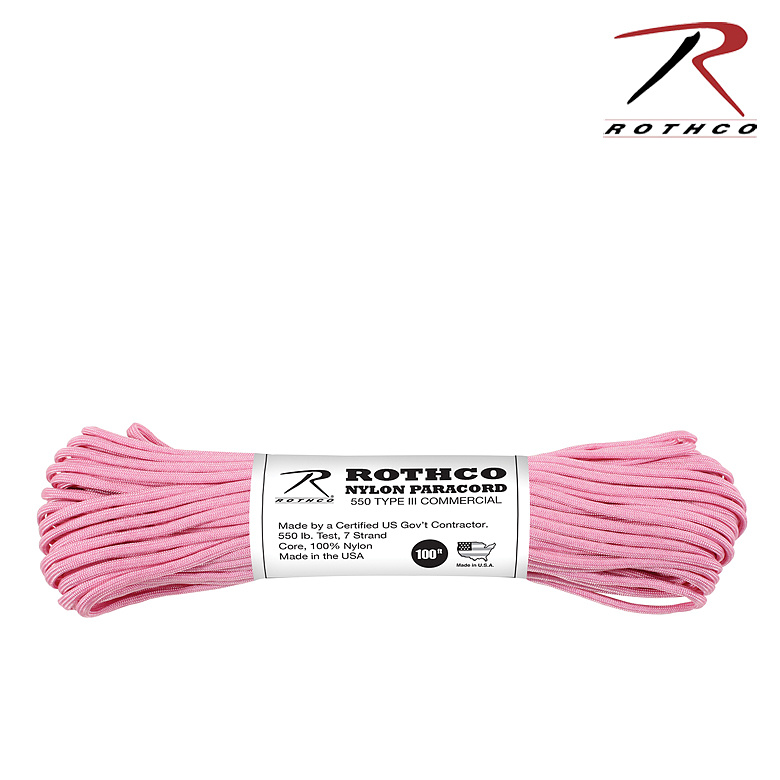 로스코(Rothco) 로스코 파라코드 30m 낙하산줄 (핑크)