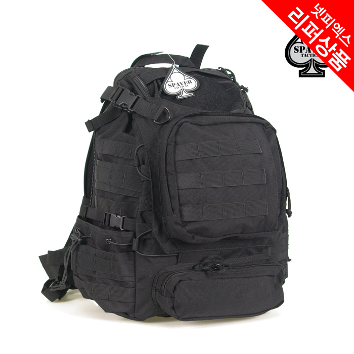 [Spaver] Discovery Operation Tactical Backpack (Black) - 디스커버리 오퍼레이션 2 ...