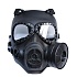 Toxic Mask style Fan Airsoft Mask Black - 방독면 모형 안면 보호 위장마스크 (블랙)