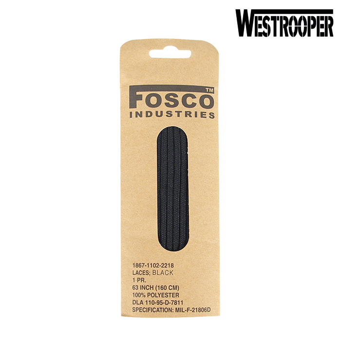 웨스트루퍼(Westrooper) [West Rooper] Combat Shoes Laces (Black) - 웨스트루퍼 컴뱃 전술화 끈 (블랙)