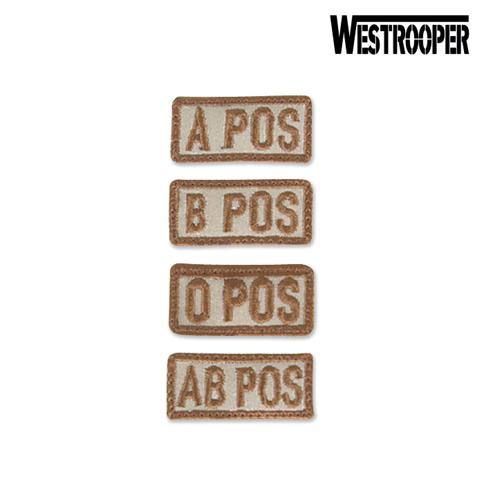 웨스트루퍼(Westrooper) [West Rooper] Bloodtype Patch (TAN) - 웨스트루퍼 혈액형 패치 (TAN)