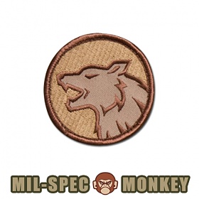 밀스펙 몽키(Mil Spec Monkey) 밀스펙 몽키 패치 울프 헤드 0104 (데저트)