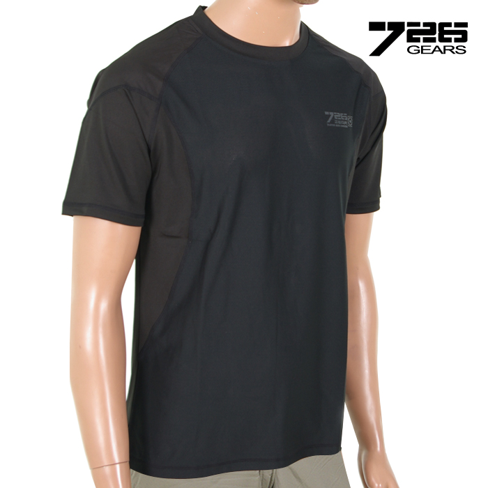 726(726) [726GEARS] Solid Pattern T-shirt (Black) - 726기어 입체패턴 기능성티 (블랙)