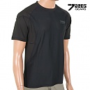 [726GEARS] Solid Pattern T-shirt (Black) - 726기어 입체패턴 기능성티 (블랙)