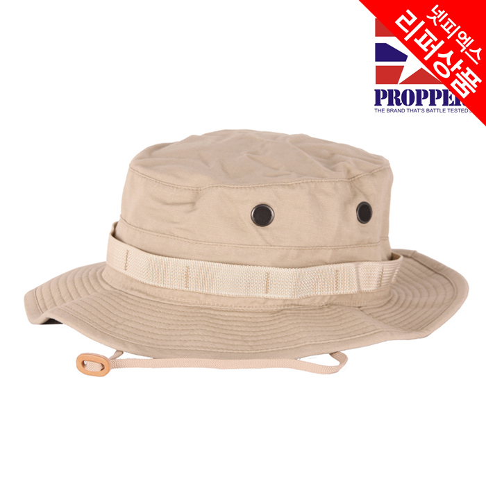 리퍼 상품(refurbish) [Propper] Khaki Boonie/Sun Hat - 프로퍼 카키색 부니햇 / 상단 중앙 작은 구멍 불량 (리퍼상품)