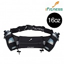 [Ifitness] Hydration Belt 16oz HD08 (Black) - 아이피트니스 하이드레이션 파우치 16oz (블랙/물병포함)