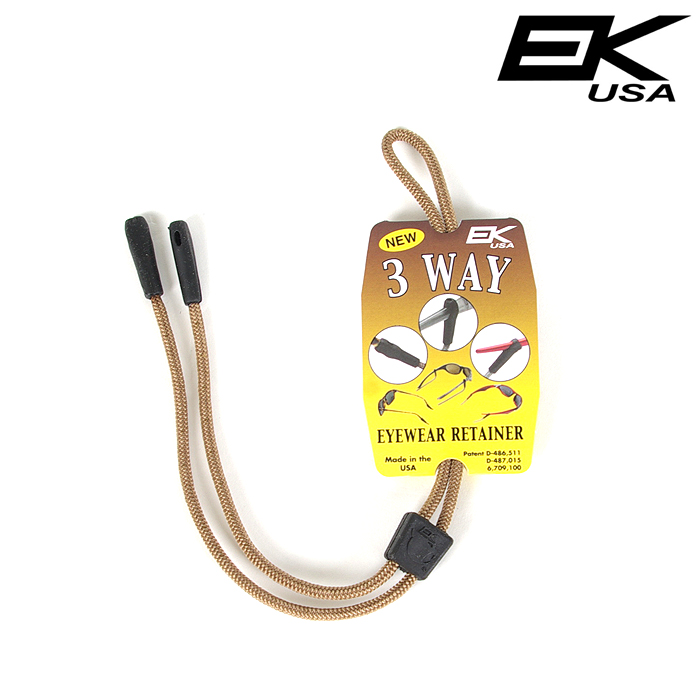 이케이유에스에이(EK USA) [EK Ekcessories] 3-Way Eyewear Retainer (TAN) - EK 3웨이 안경 리테이너 (TAN)