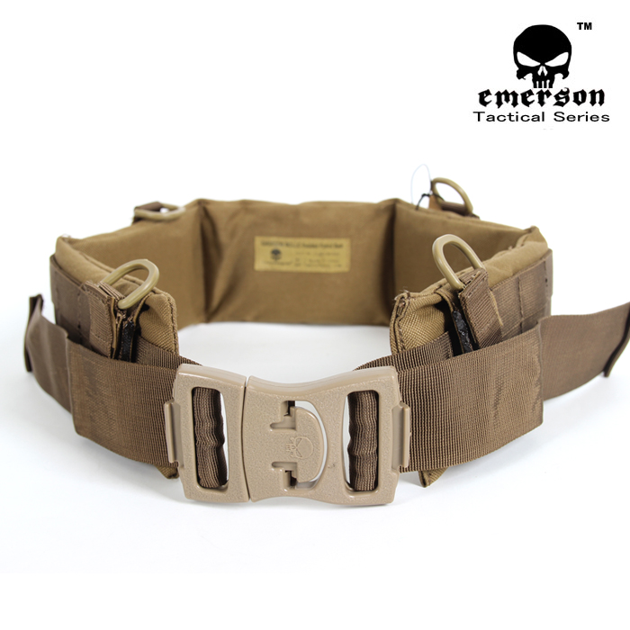 에머슨(EMERSON) [Emerson] Molle Padded Patrol Belt (Coyote) - 에머슨 몰리 패트롤 벨트 (코요테)