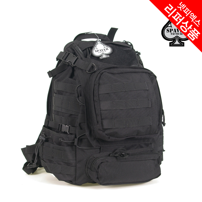 리퍼 상품(refurbish) [Spaver] Discovery Operation Tactical Backpack (Black) - 디스커버리 오퍼레이션 2일용 택티컬 백팩 (블랙) / 협찬상품