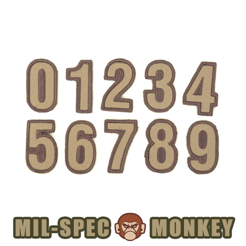 밀스펙 몽키(Mil Spec Monkey) 밀스펙 몽키 패치 숫자 시리즈 (데저트 탄)