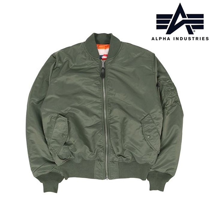 알파 인더스트리(Alpha Industries) [Alpha] MA-1 Blood chit Sage Green - 알파 MA-1 블러드 치트 양면자켓 (세이지 그린)