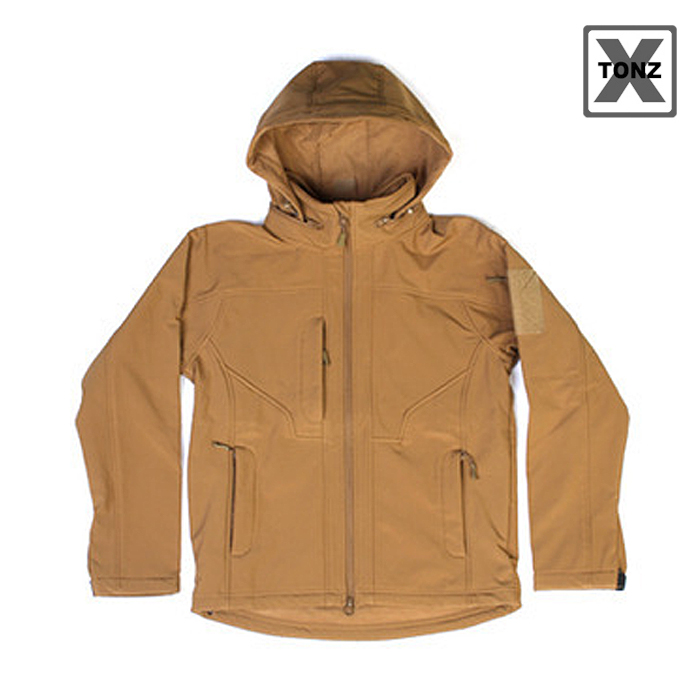 엑스톤즈(XTONZ) [Xtonz] Dryried SoftShell Tornado Hoodie (Coyote) - 엑스톤즈 드라이라이드 소프트쉘 토네이도 후디 (코요테)