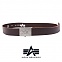 [Alpha] Leather Belt (Brown) - 알파 레더 벨트 (브라운)