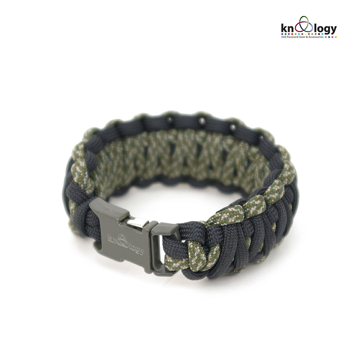 노톨로지(Knottology) [Knottology] Basic Bracelets Square X2 (OD) - 18. 노톨로지 베이직 파라코드 팔찌 스퀘어 X2 매듭 (OD)