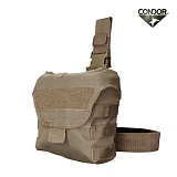[Condor] MA38 Drop leg Dump Pouch (TAN) - 콘도르 MA38 드랍 레그 덤프 파우치 (TAN)