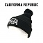 [California Republic] Pom Pom Cali Beanies (Black) - 캘리포니아 리퍼블릭 베어 비니 (블랙)