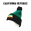 [California Republic] Pom Pom Cali Beanies (Rasta1) - 캘리포니아 리퍼블릭 베어 비니 (라스타1)