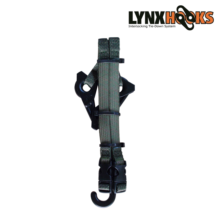 링스 훅(Lynx Hooks) 링스훅 인터락킹 타이다운 2팩 번지 코드 (카모)
