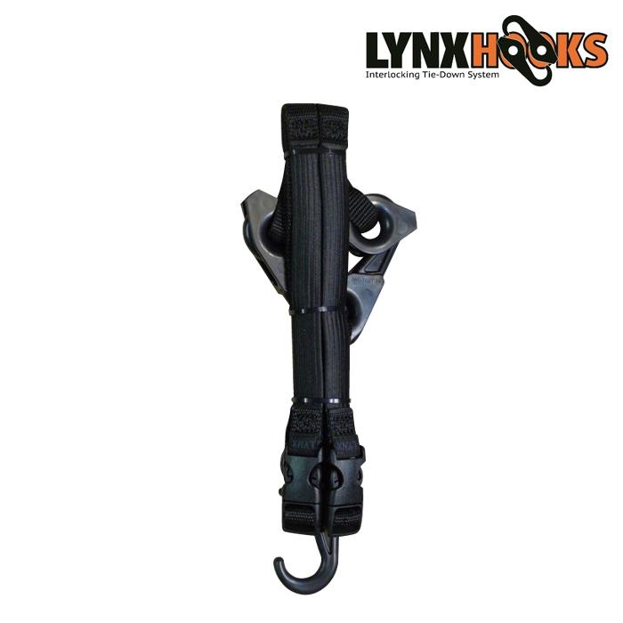 링스 훅(Lynx Hooks) 링스훅 인터락킹 타이다운 훅 2팩 (블랙)