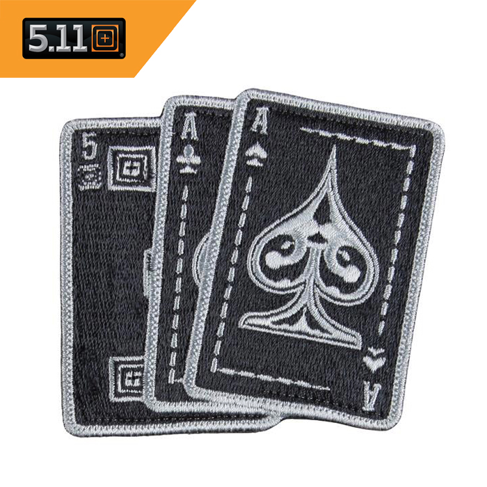 511 택티컬(511 Tactical) [5.11 Tactical] Ace In Hand Patch (Black) - 5.11 택티컬 에이스 인 핸드 패치 (블랙)