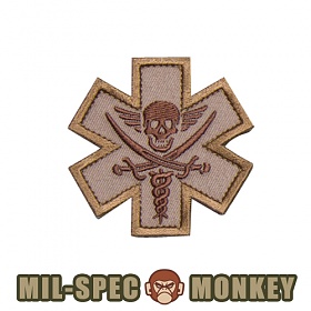밀스펙 몽키(Mil Spec Monkey) 밀스펙 몽키 택티컬 메딕 파이러트 패치 (데저트)