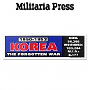 [Militaria Press] 1950-1953 Korea The Forgotten War - 밀리터리아 차량용 인테리어 1950-1953 한국 전쟁 범퍼 스티커 